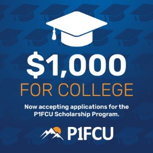 1000 for college with p1fcu scholarship image