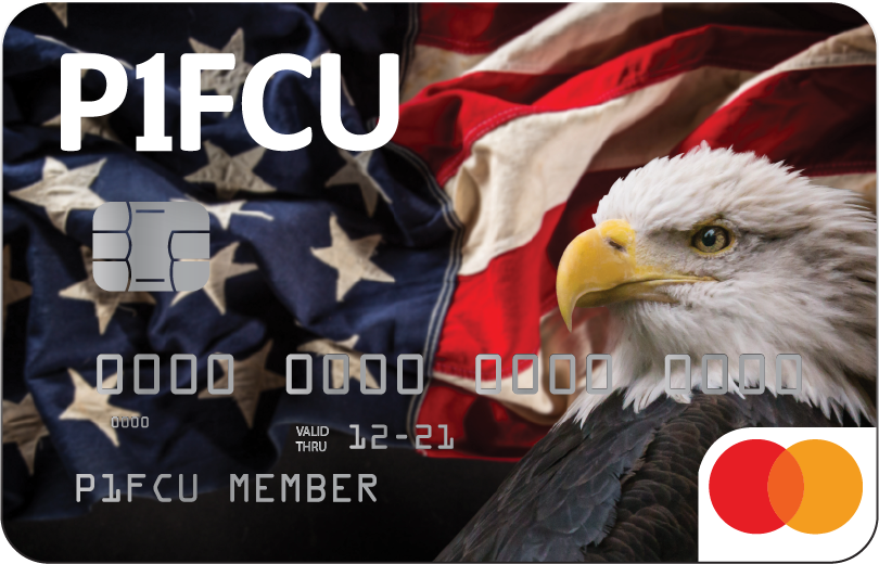 American Flag P1FCU card